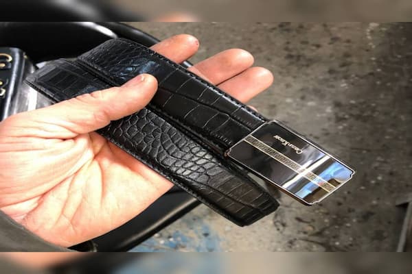 تصویر 4 از کمربند چرم مردانه پلاکی + فروش صادراتی